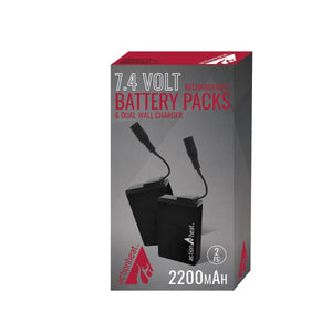 ActionHeat 7.4 volt rechargeable battery pack kit with dual wall charger
