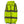 Polar Quest Shop neon yellow high visibility safety vest with reflective strips and front pockets