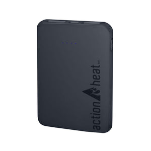 ActionHeat portable power bank with four LED battery indicator lights