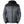ActionHeat grey and black hooded puffer jacket with front zipper and chest pocket