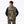 Back view of a man wearing a Mobile Warming camouflage vest over a black long sleeve shirt