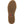 Brown rubber outsole of an Xtratuf shoe with chevron tread pattern