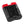 Hotronic lithium ion battery pack with black casing and red top