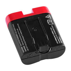 Hotronic lithium ion battery pack with black casing and red top