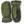 Hestra olive green quilted mittens with brown leather palms