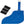 Polar Products blue cooling therapy pad with hose and three black adhesive patches