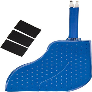 Polar Products blue cooling therapy pad with hose and three black adhesive patches