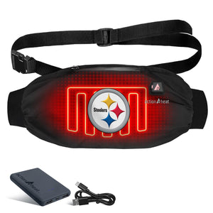 ActionHeat Pittsburgh Steelers heated hand warmer pouch with battery pack and charging cable