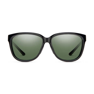 Smith Optics black sunglasses with green ChromaPop lenses