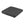 Square dark grey waffle texture seat cushion with a side carry handle