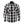 Black and white buffalo plaid long sleeve button down shirt with two chest pockets