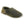 Acorn olive green plaid wool slipper with suede heel and fleece lining