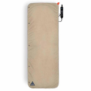 Ignik tan rectangular heated sleeping pad with attached controller