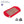 HealthyLine medium 3618 soft amethyst pad with red border and embedded crystals