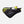 Nathan black hydration waist belt with yellow accents and a water bottle