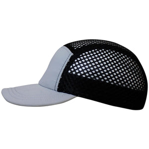 Headsweats grey and black mesh performance running cap