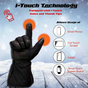 Milwaukee Leather glove with i-Touch technology for smartphone car screen tablet and smartwatch use