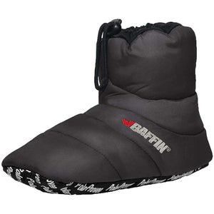 Baffin black insulated slipper with drawstring closure