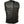 Milwaukee Leather black motorcycle vest with front chest pockets and zipper closure
