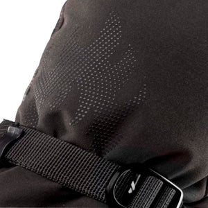 Zanier black glove with adjustable wrist strap and dotted pattern detail