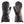 Zanier black heated mittens with adjustable wrist strap and zipper pocket