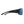 Smith Optics black sunglasses with blue mirrored lenses viewed from the side