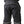 California Heat black motorcycle pants showing rear view with reflective piping