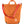 Fjallraven orange tote bag with red shoulder strap and front zipper pocket