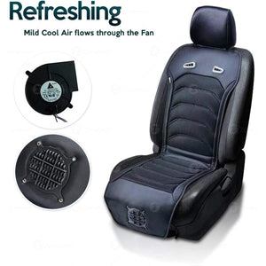 Zone Tech cooling car seat cushion with built in fan
