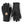 Hestra black fleece gloves with Gore-Tex Infinium branding and textured grip palm