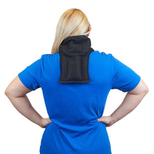 Polar Products black neck cooling wrap worn on back of neck