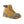 Winter Walking ice cleat attached to a tan waterproof work boot