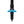 Black Diamond trekking pole tip with blue basket
